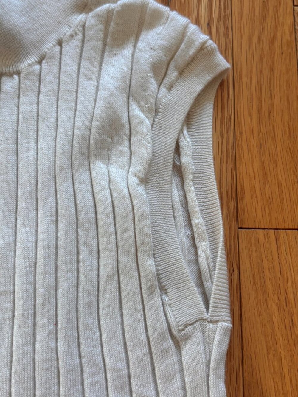 Banana Republic Franki Merino Mock-Neck Top - Sleeveless Tank Ivory XS - Picture 9 of 12